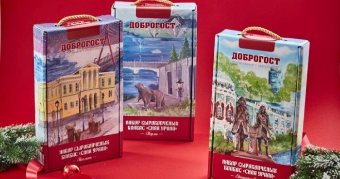 Бренд «Доброгост» выпустил подарочный набор колбас с видами Екатеринбурга